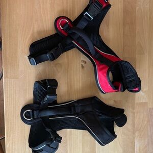 2 Easy Sport Medium Red and Black Dog Harness Set